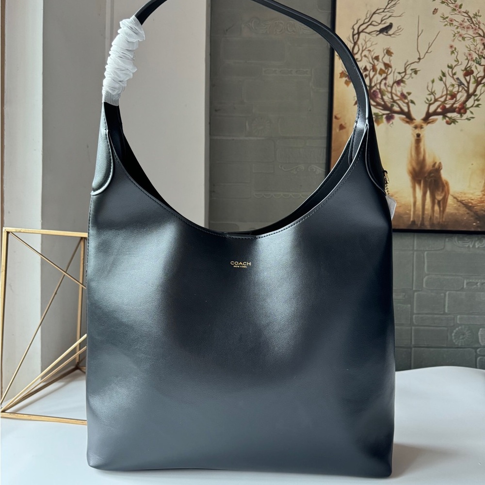 Coach Brooklyn 28 Black Hobo Tote Bag
